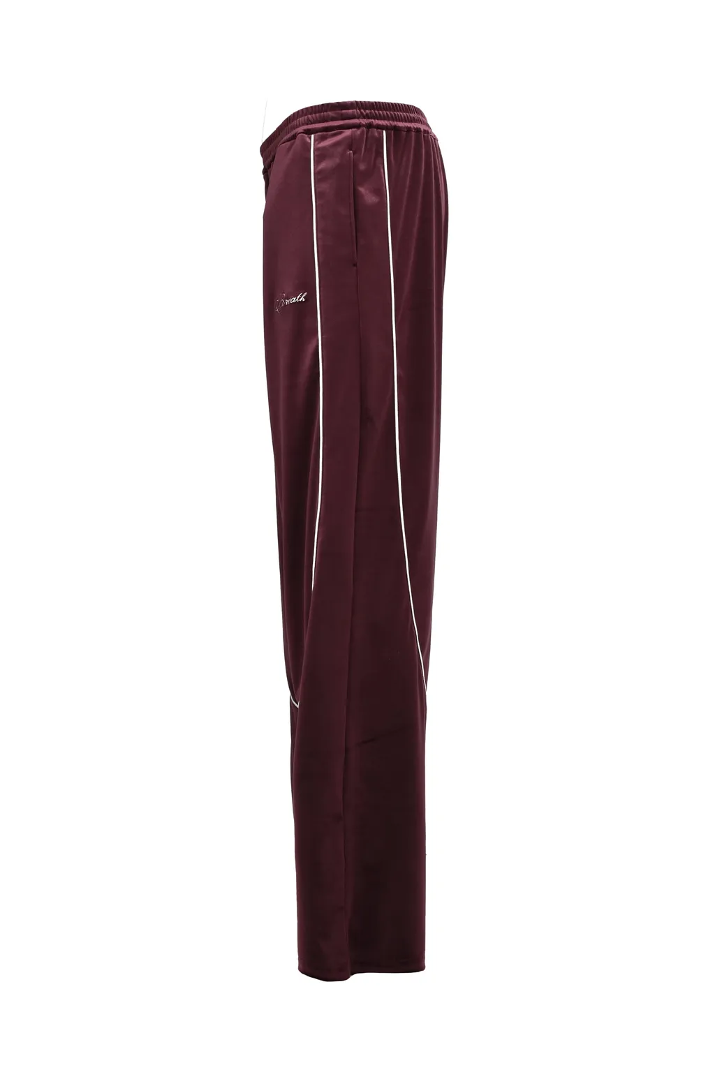 Script Logo Piping Velor Track Pants / Bur