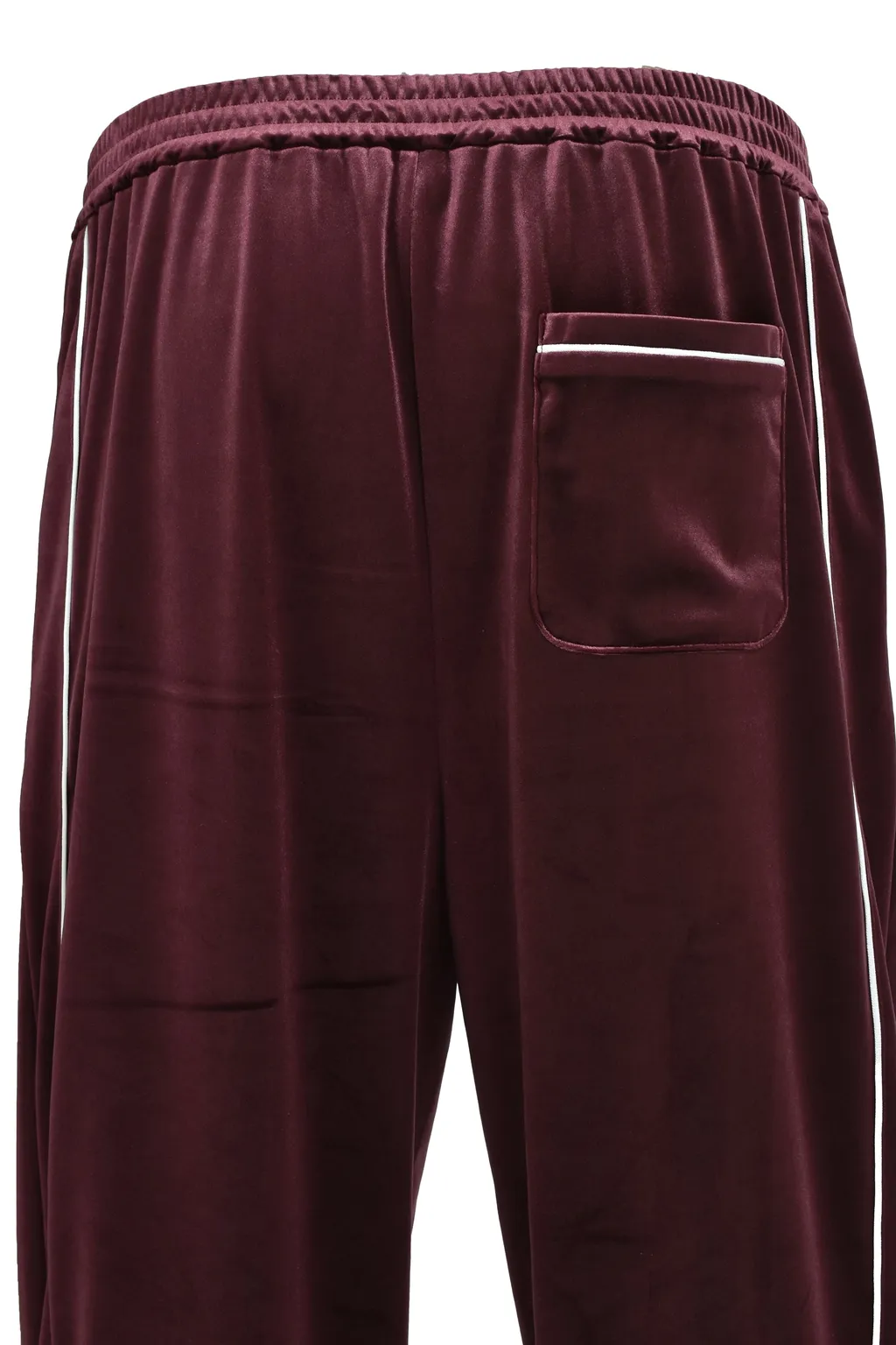 Script Logo Piping Velor Track Pants / Bur