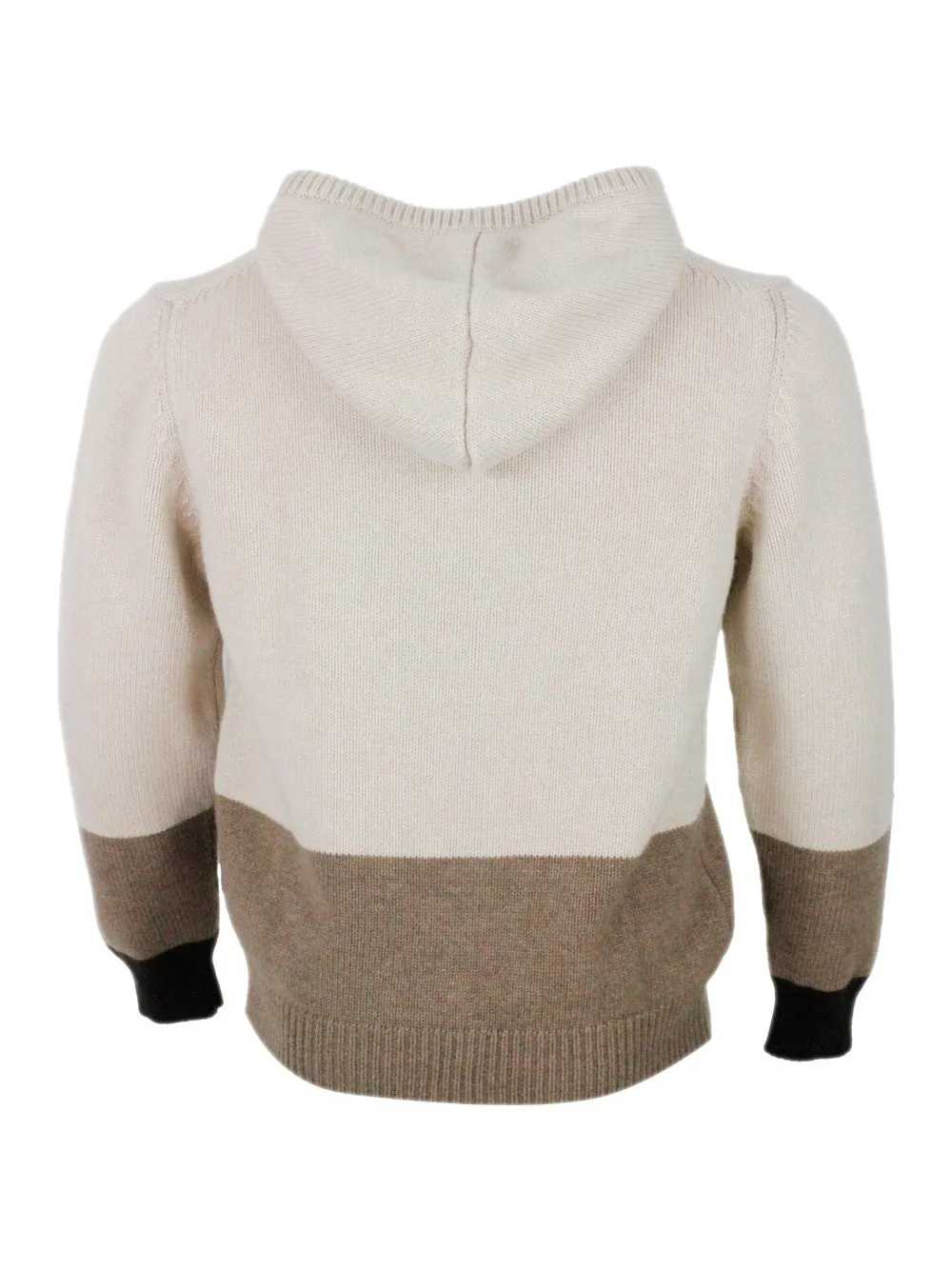Kiton Zip-Up Hooded Cardigan