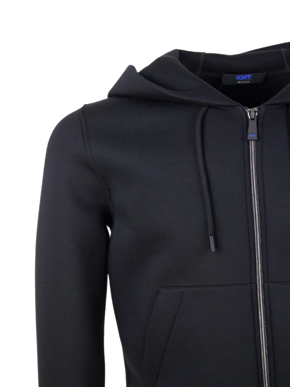 Kiton Long-Sleeved Zip-Up Hoodie