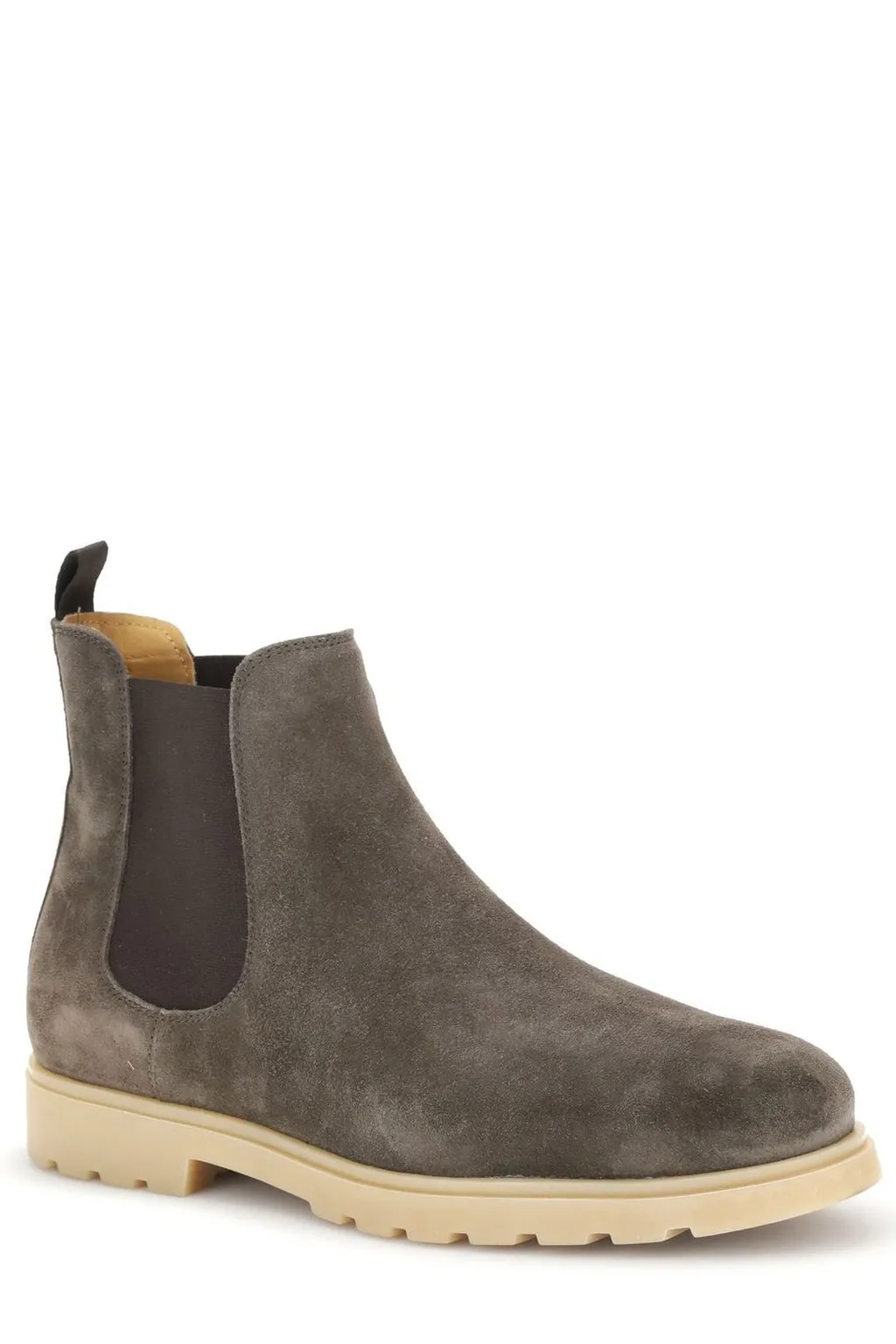 Kiton Round-Toe Chelsea Ankle Boots