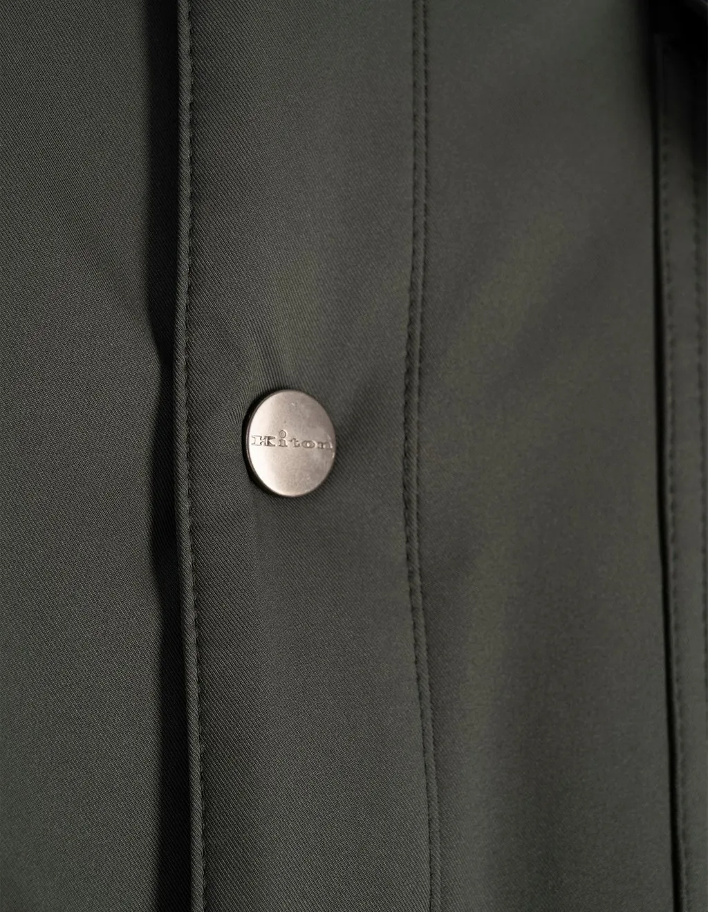Kiton Long-Sleeved Buttoned Down Jacket