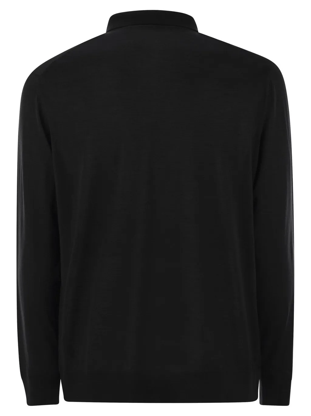 Kiton Long Sleeved Zipped Knitted Polo Shirt
