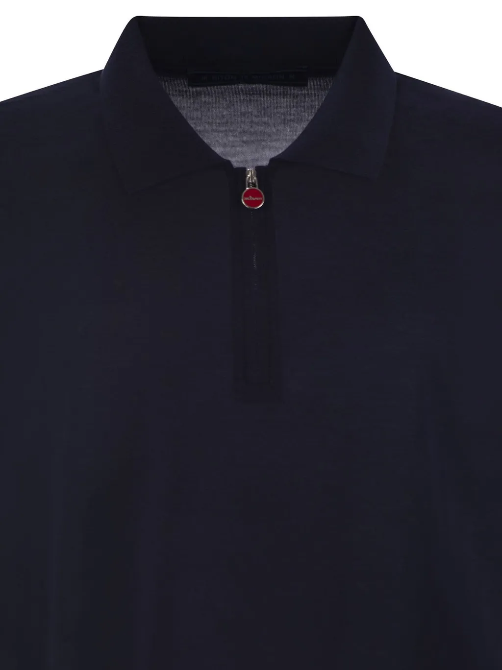 Kiton Long Sleeved Half-Zip Polo Shirt