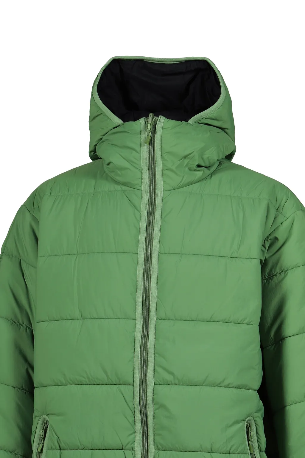 Tech Reversible Climbers Puff Jacket / Grn Blk