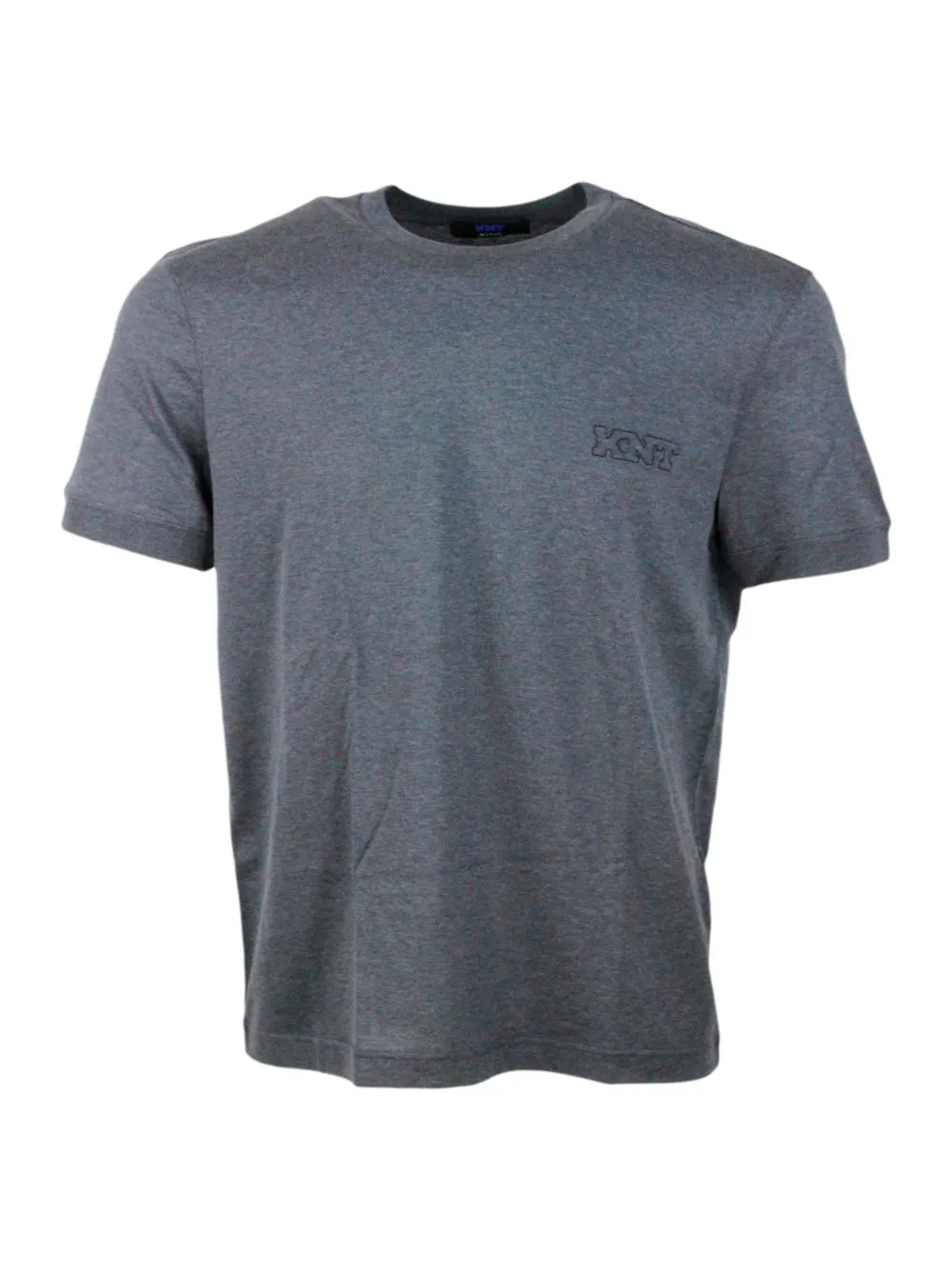 Kiton Logo Printed Crewneck T-Shirt