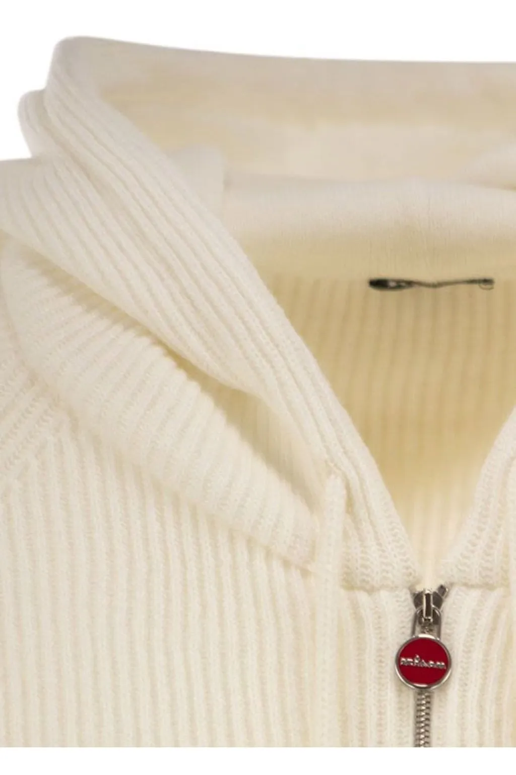 Kiton Ribbed Cashmere Hooded Jacket