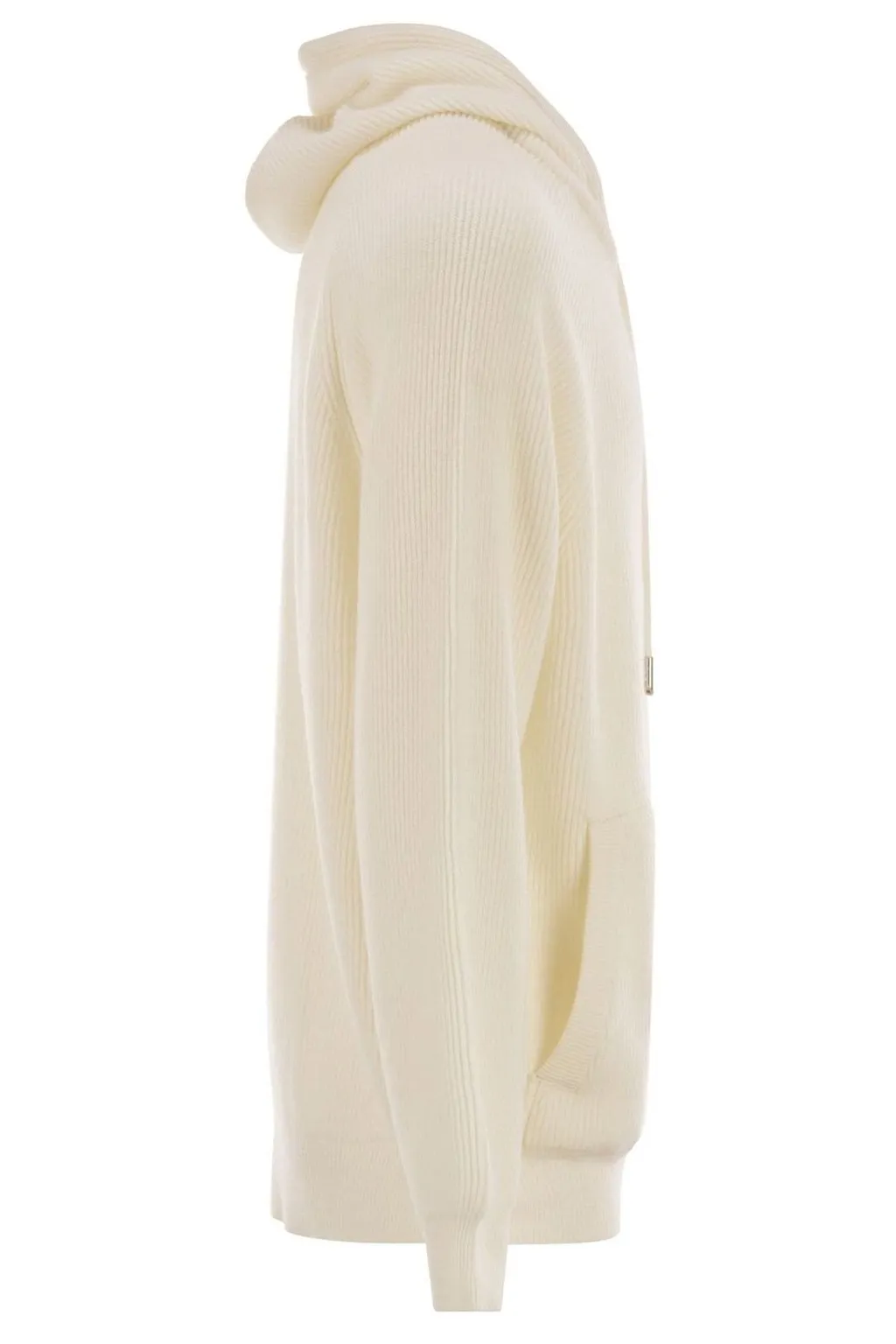 Kiton Ribbed Cashmere Hooded Jacket