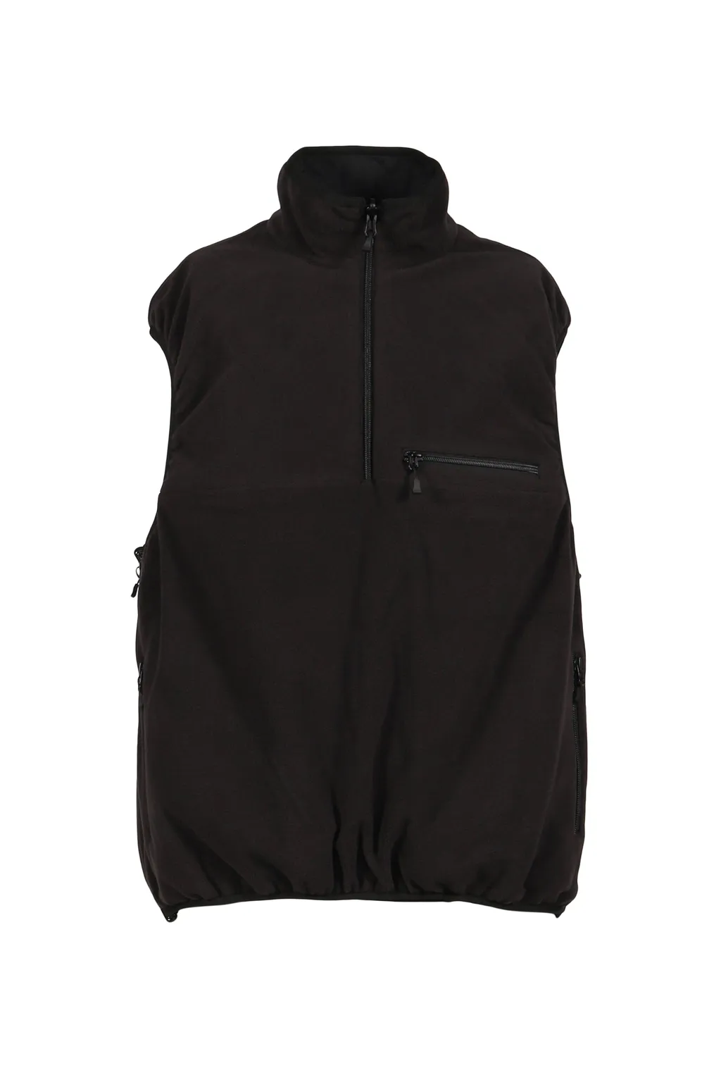 Tech Reversible Pullover Puff Vest / Blk