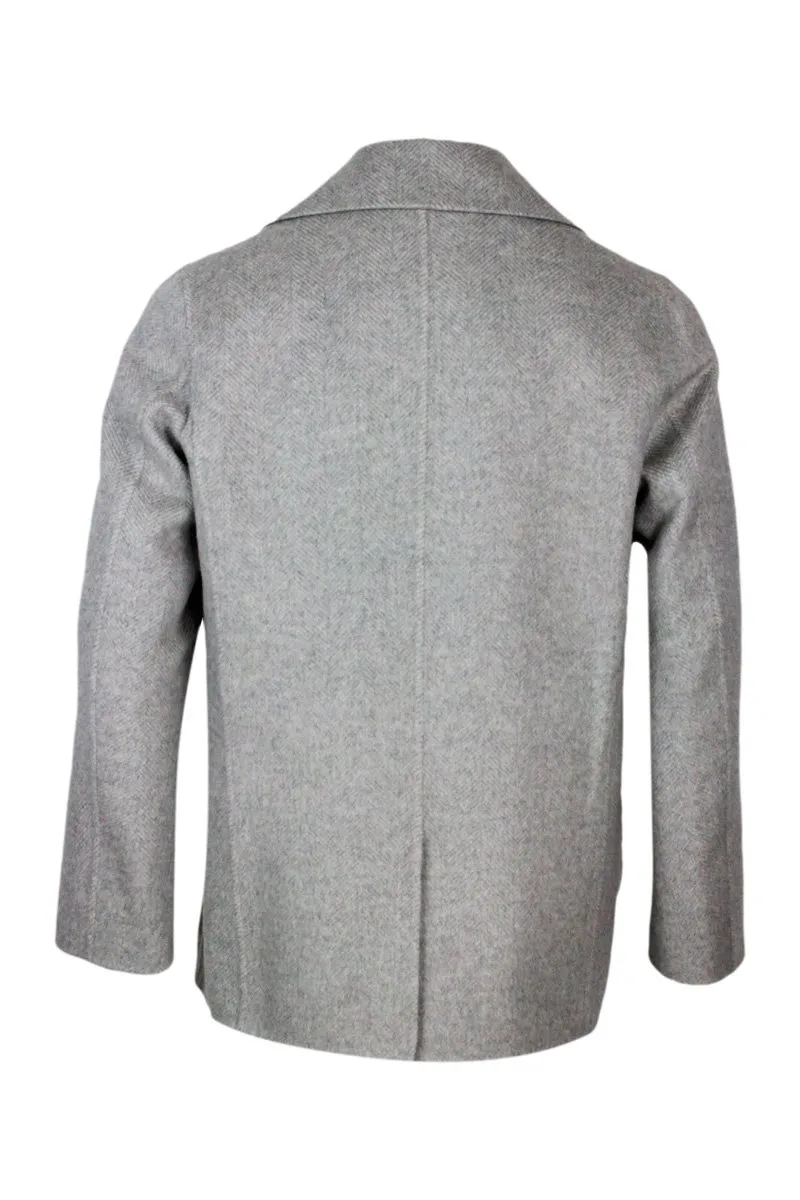 Kiton Double-Breasted Tailored Blazer