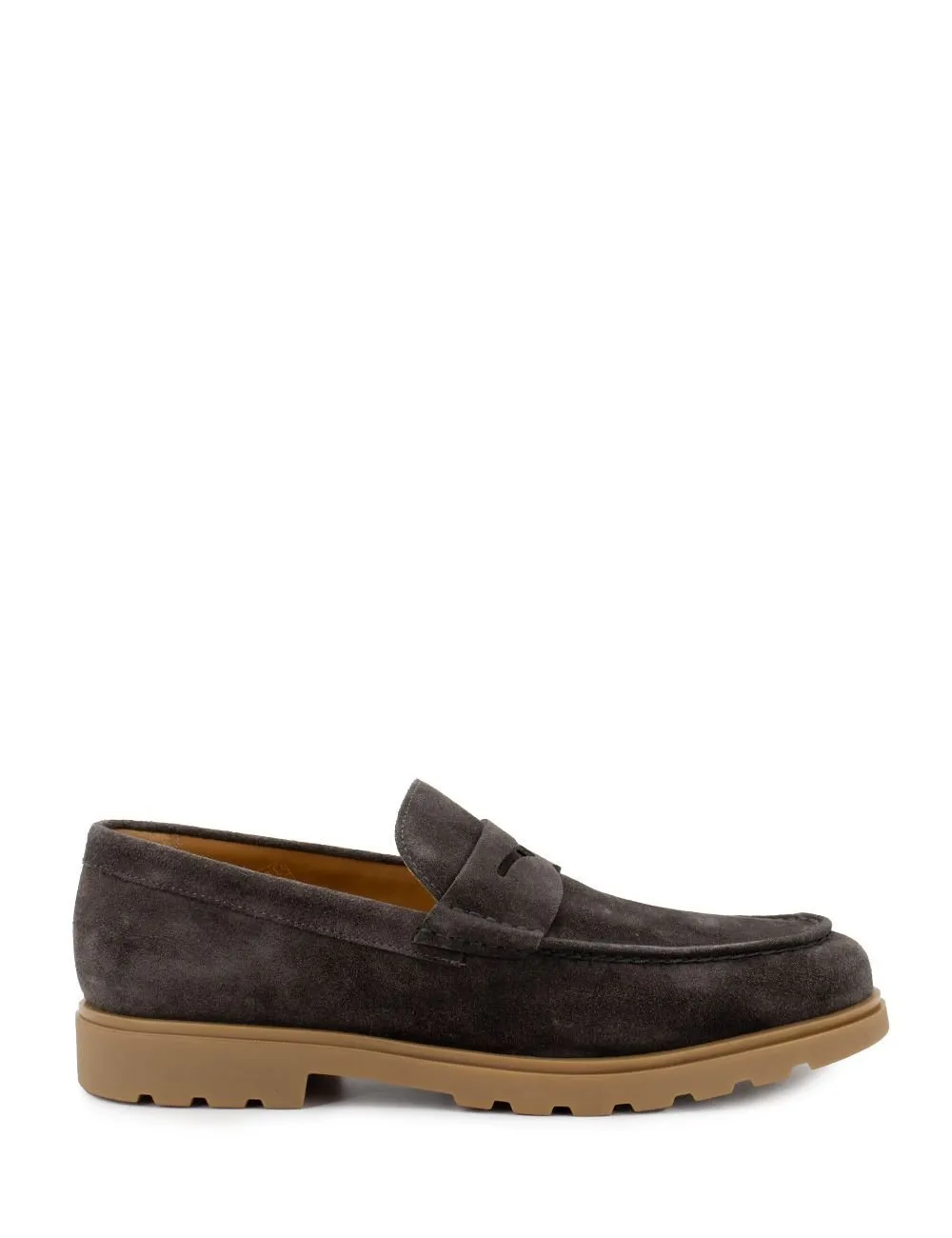 Kiton Suede Moccasin Loafers