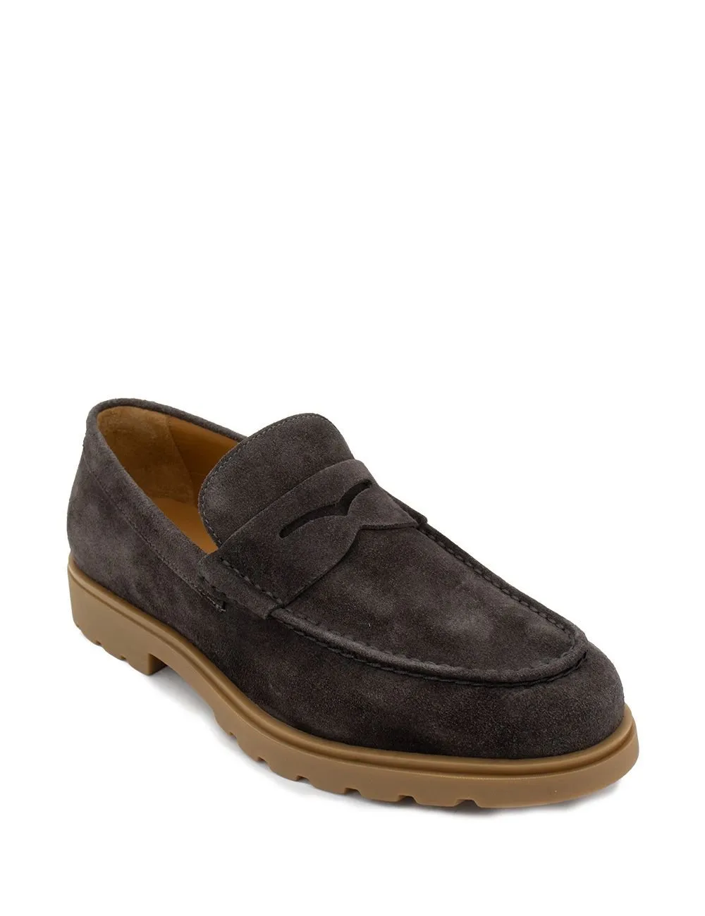 Kiton Suede Moccasin Loafers