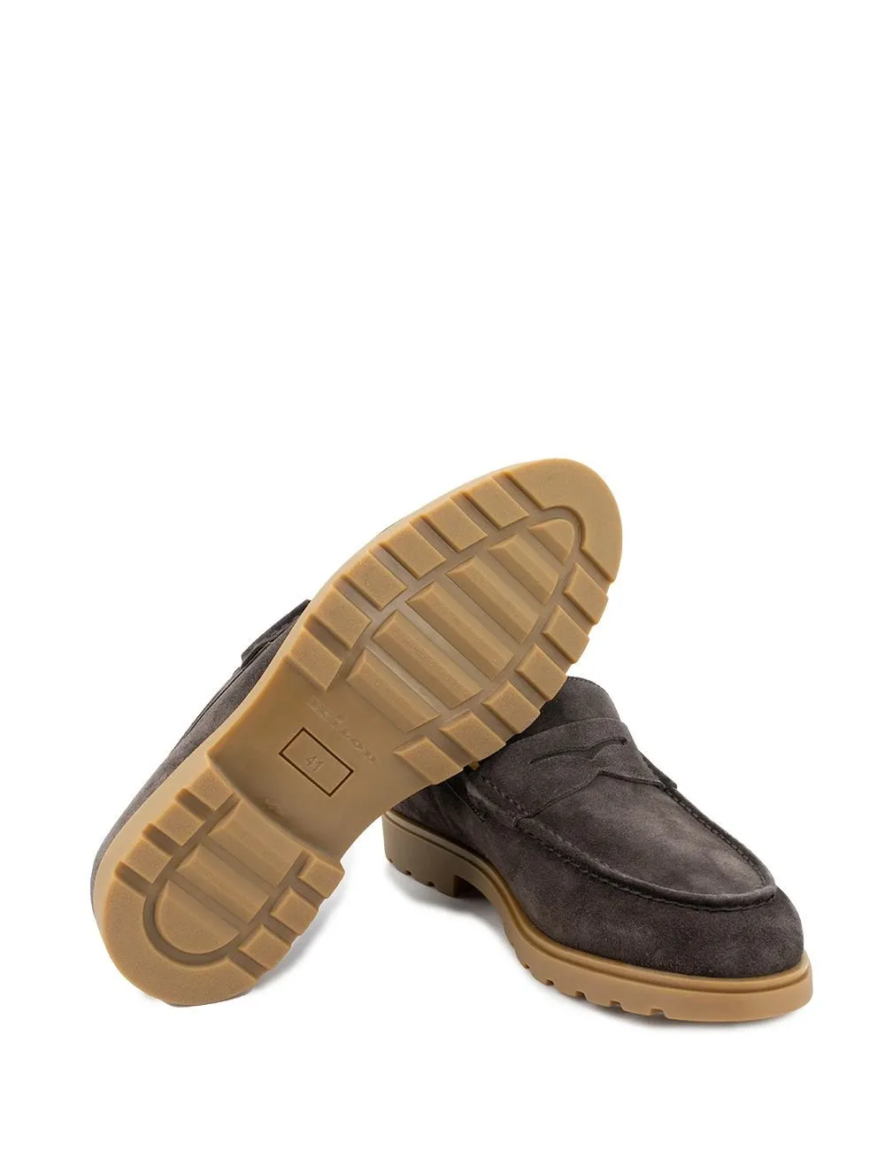 Kiton Suede Moccasin Loafers