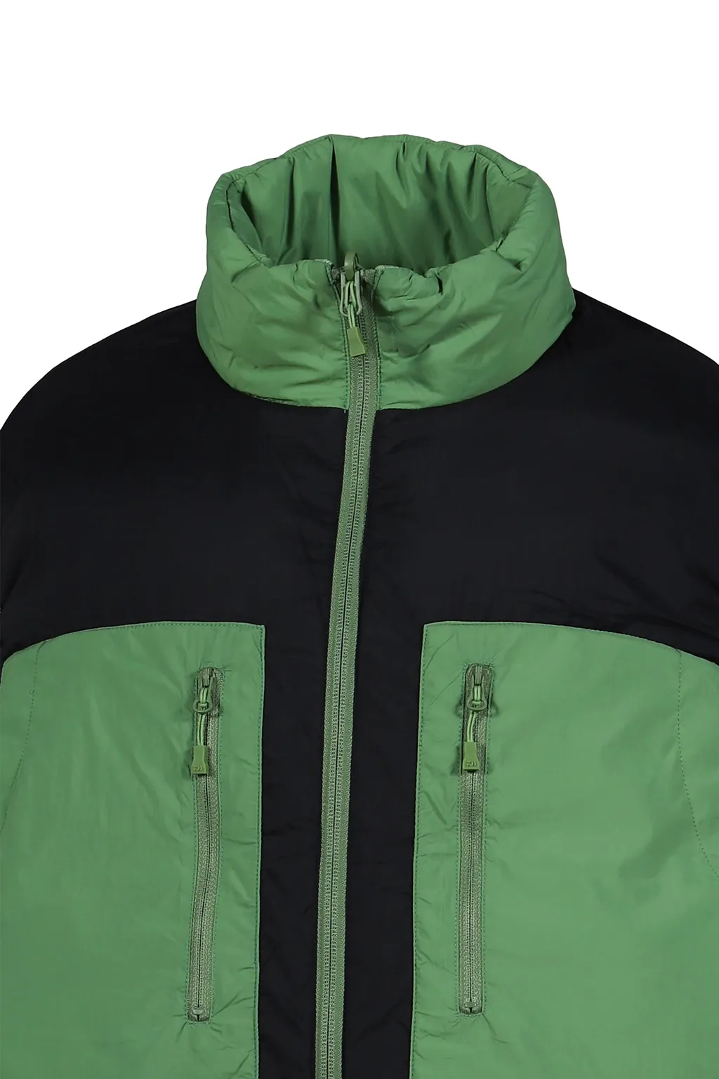 Tech Reversible Climbers Puff Vest / Grn Blk
