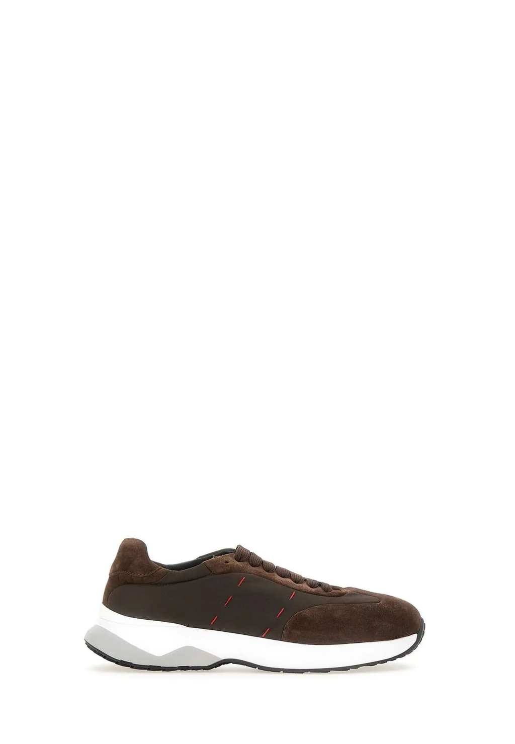 Kiton Embroidered Suede Sneakers