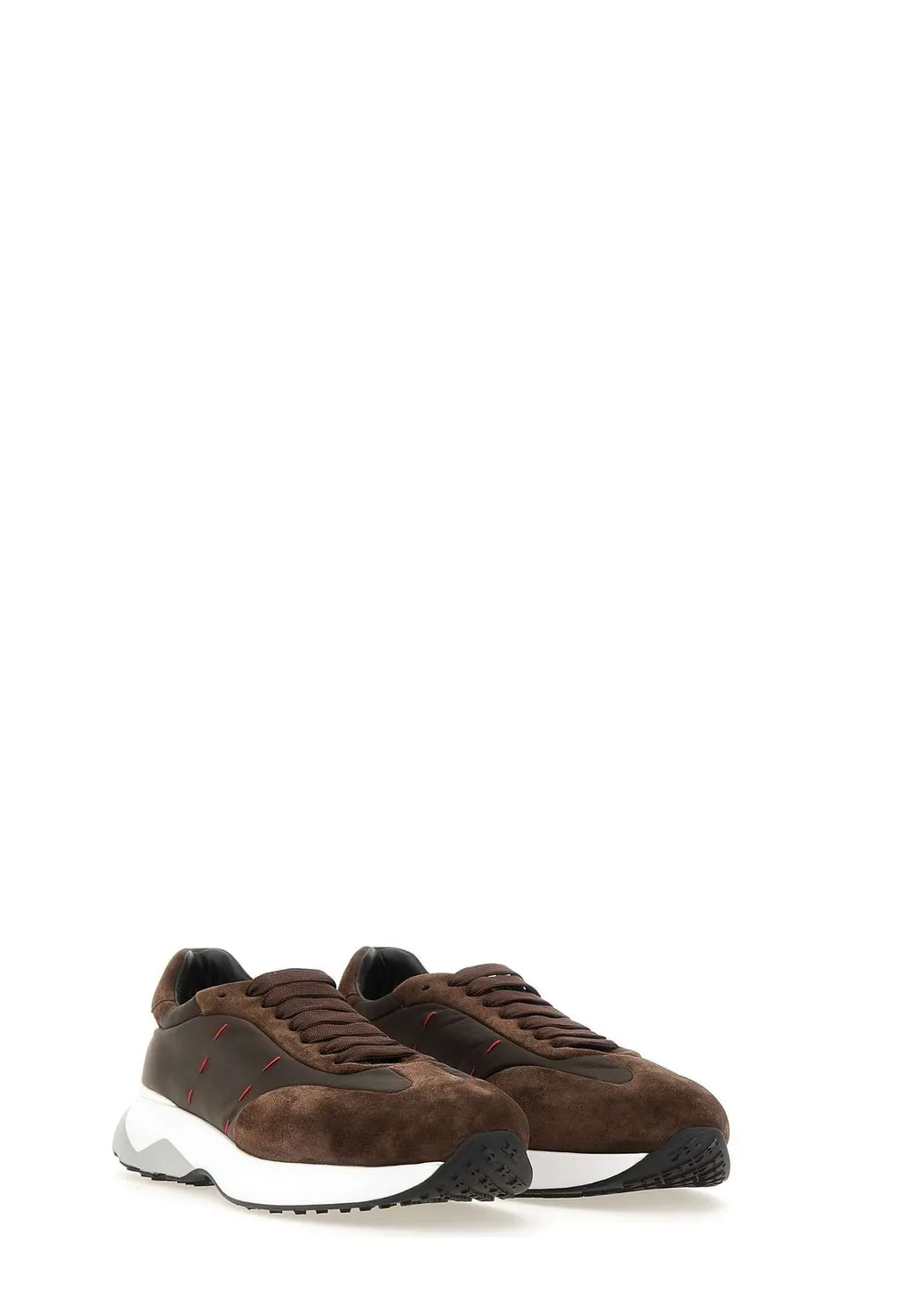 Kiton Embroidered Suede Sneakers