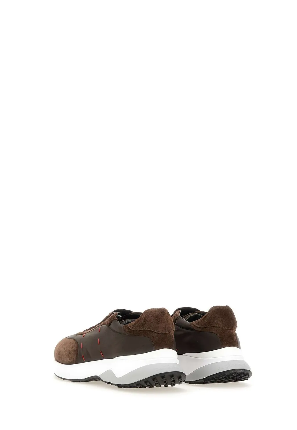 Kiton Embroidered Suede Sneakers