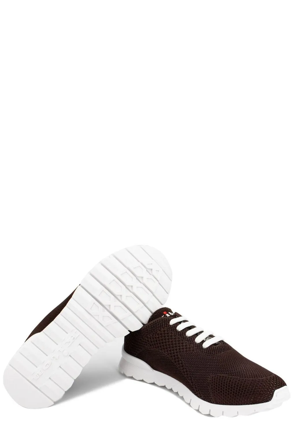 Kiton Logo Embroidered Mesh Sneakers