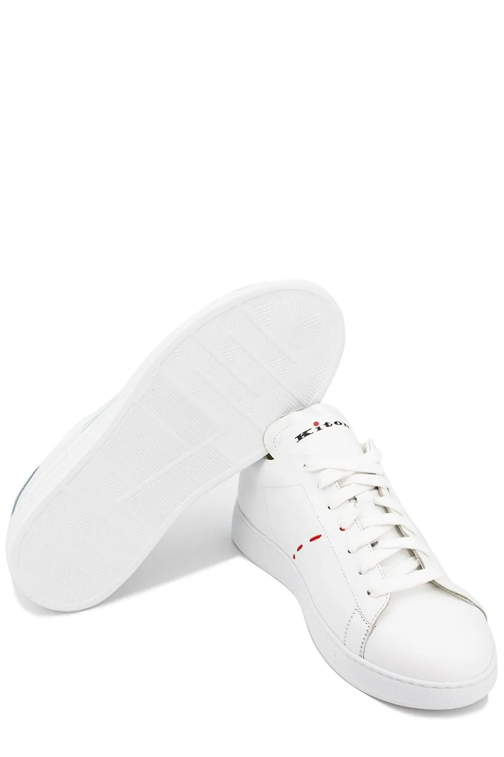 Kiton Logo Detailed Lace Up Sneakers