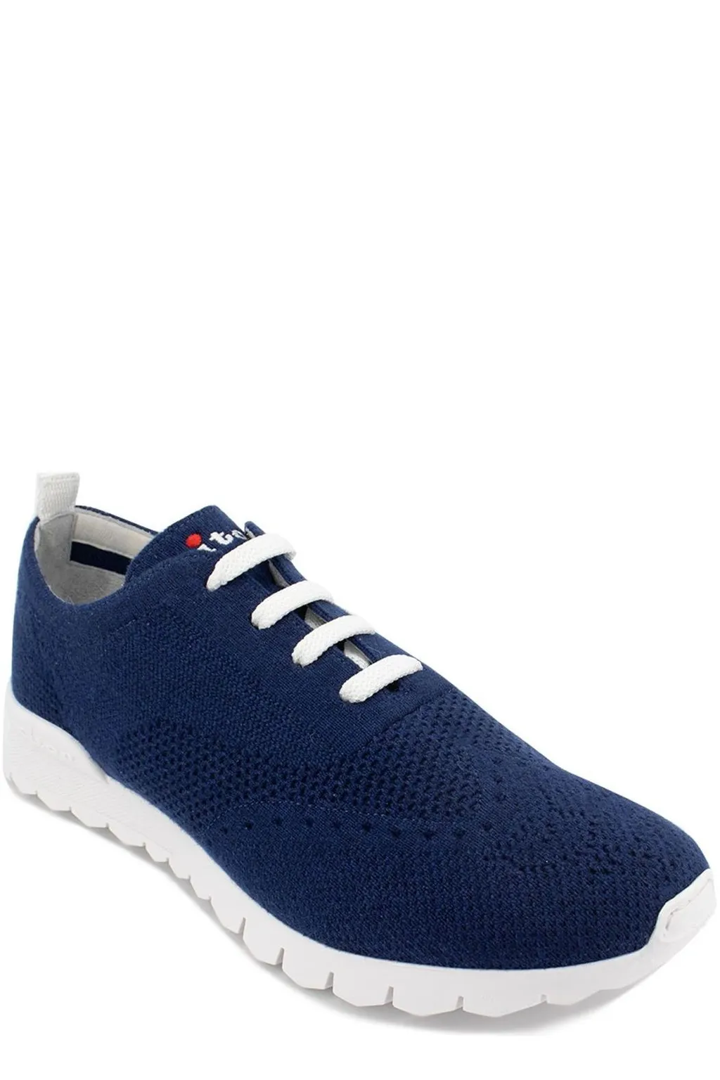 Kiton Logo Embroidered Mesh Sneakers