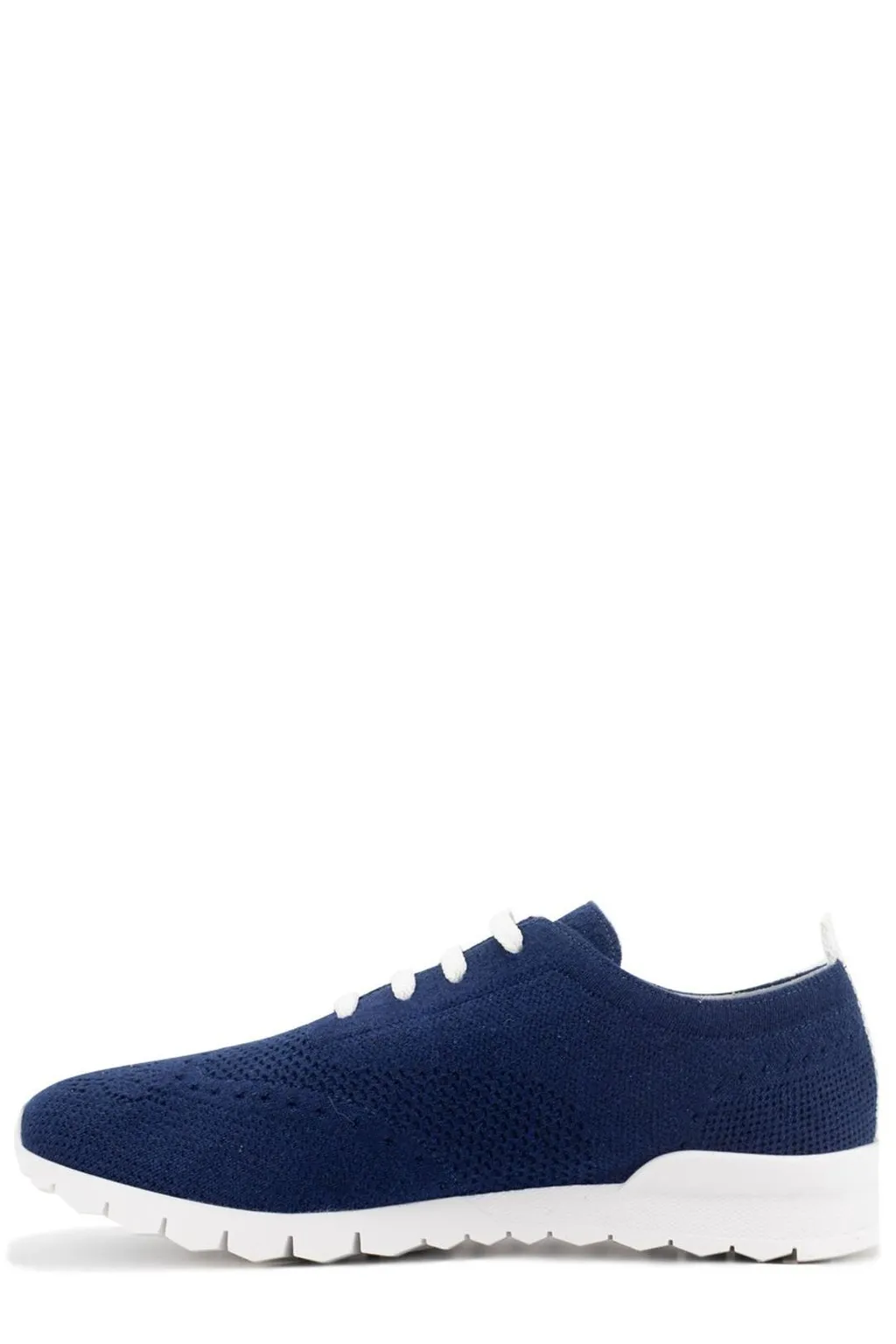 Kiton Logo Embroidered Mesh Sneakers