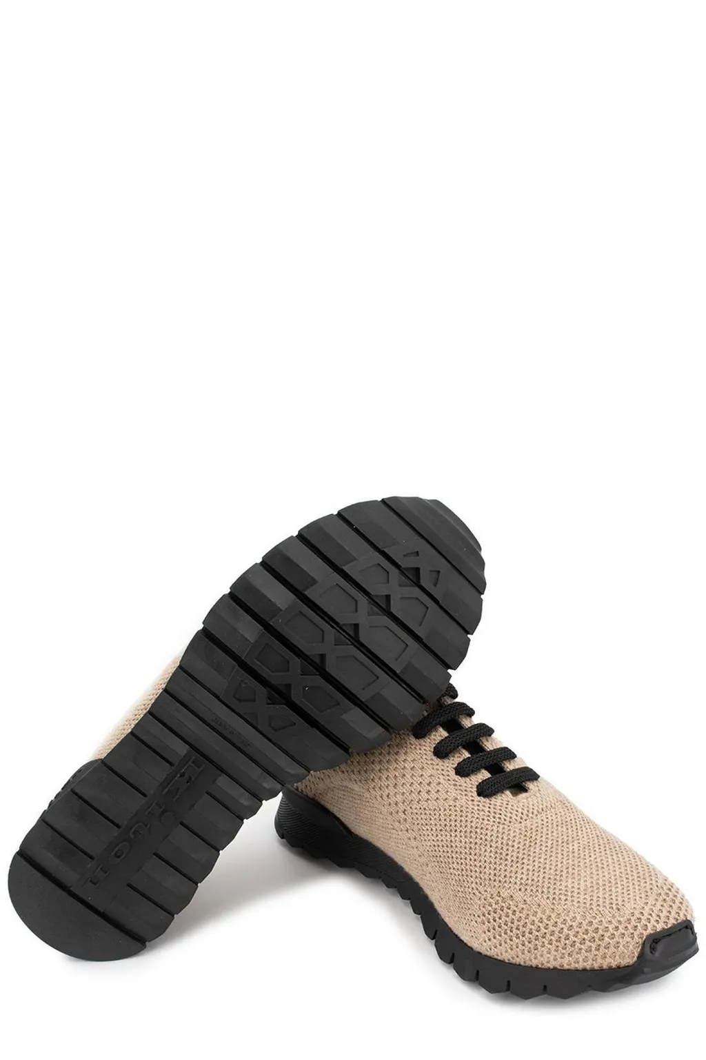 Kiton Logo Embroidered Lace Up Sneakers
