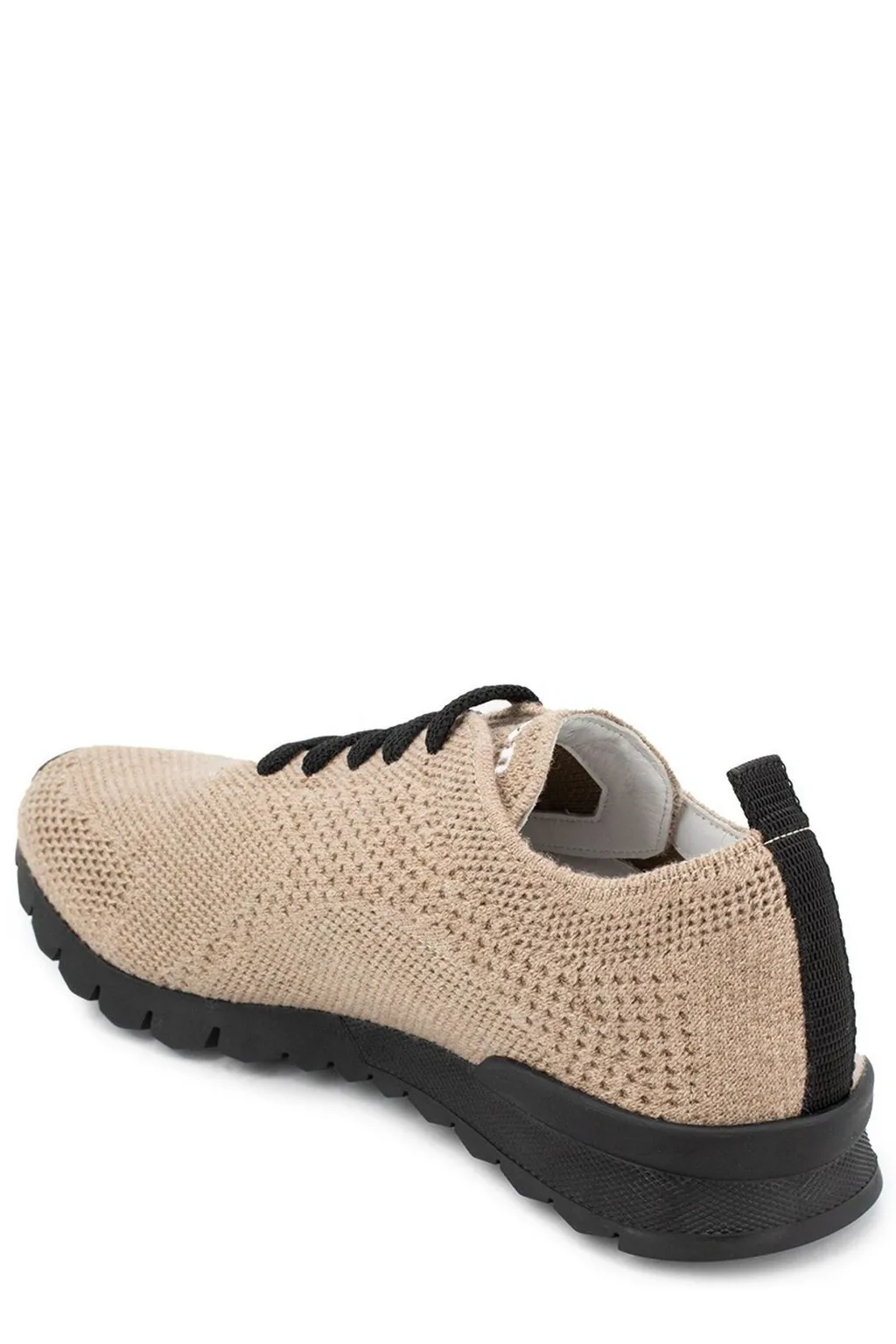 Kiton Logo Embroidered Lace Up Sneakers
