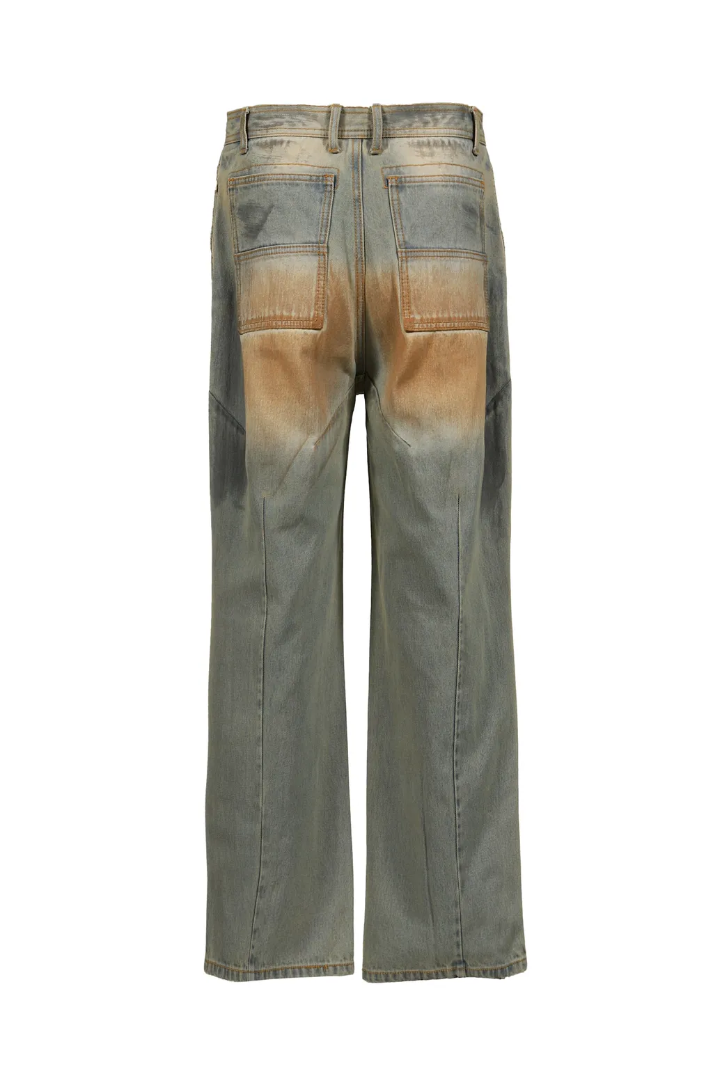 Front Zip Baggy Denim V2 / Dirty Washed Blu