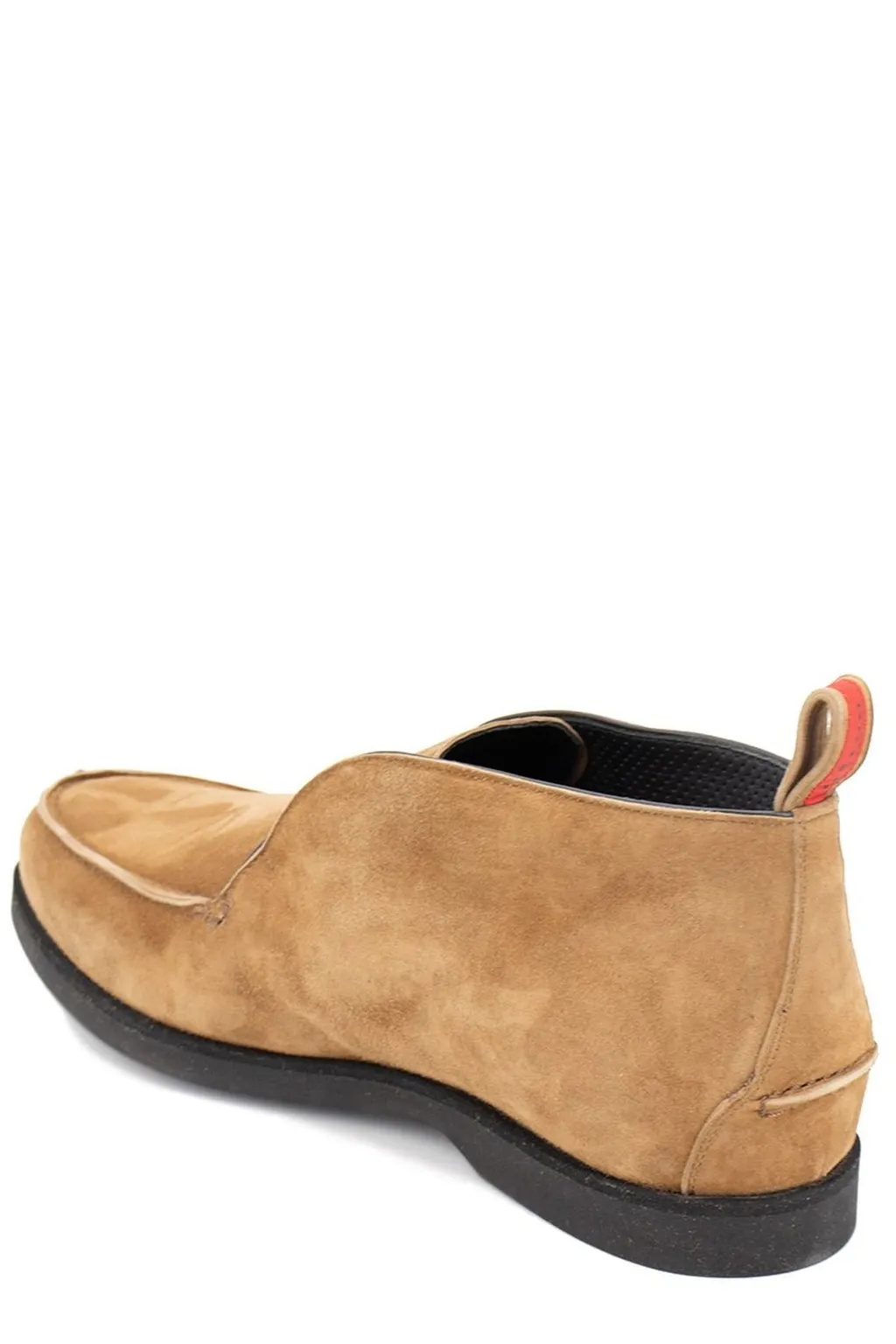Kiton Round Toe Slip On Loafers
