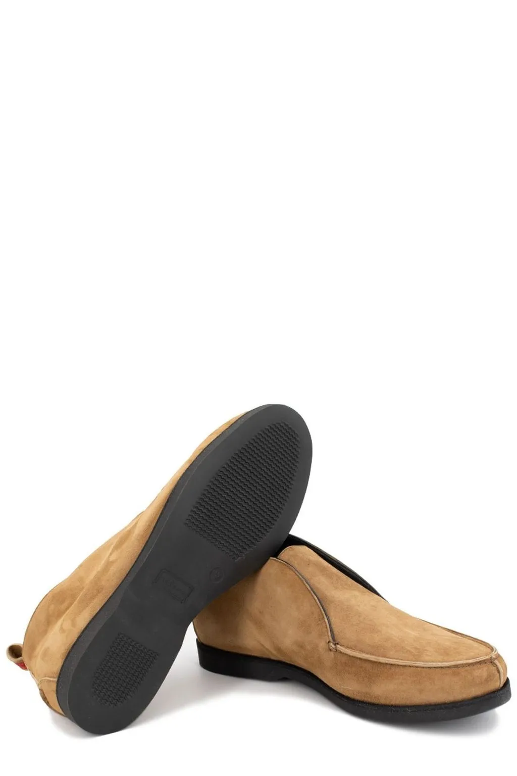 Kiton Round Toe Slip On Loafers