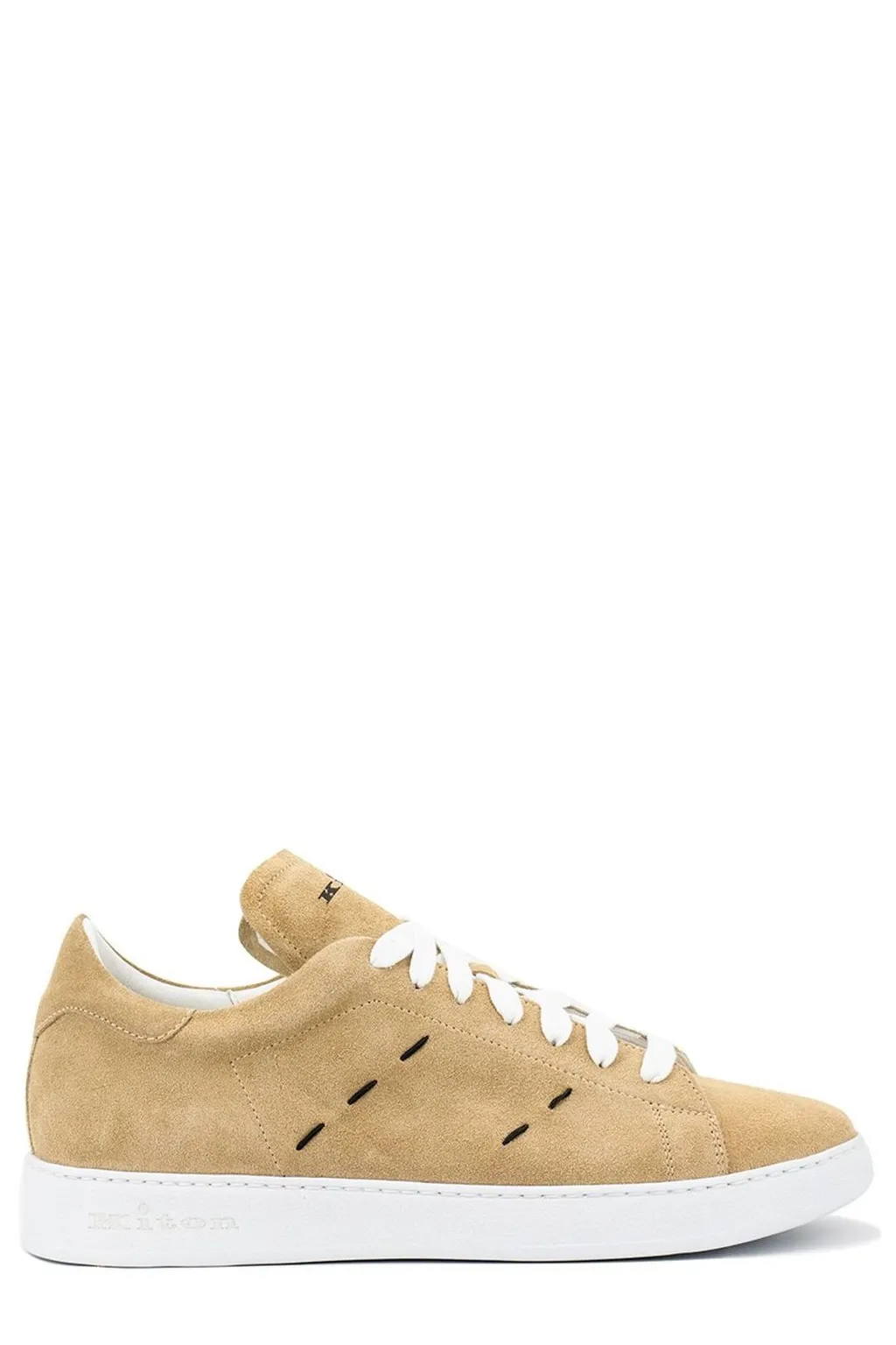 Kiton Logo Printed Lace-Up Sneakers
