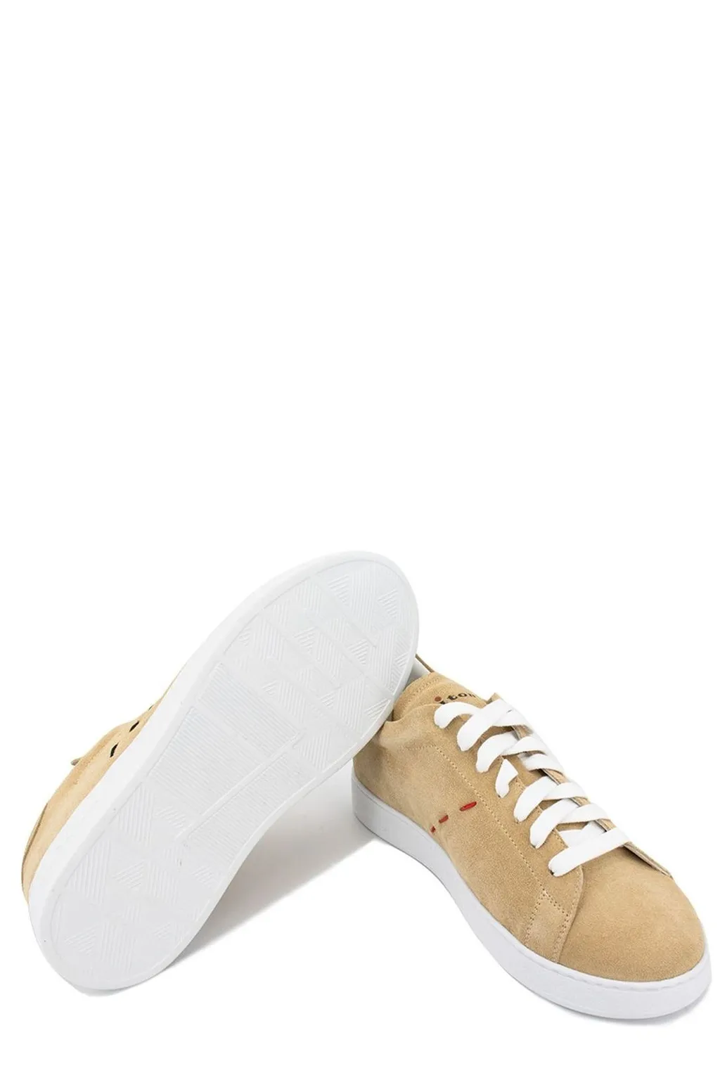 Kiton Logo Printed Lace-Up Sneakers