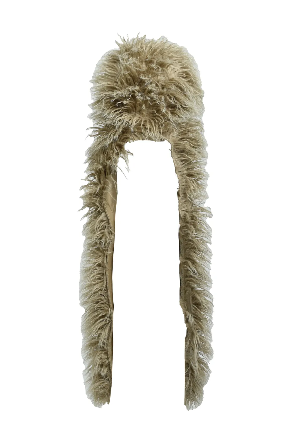 Hairy Fur Scarf Cap / Bei