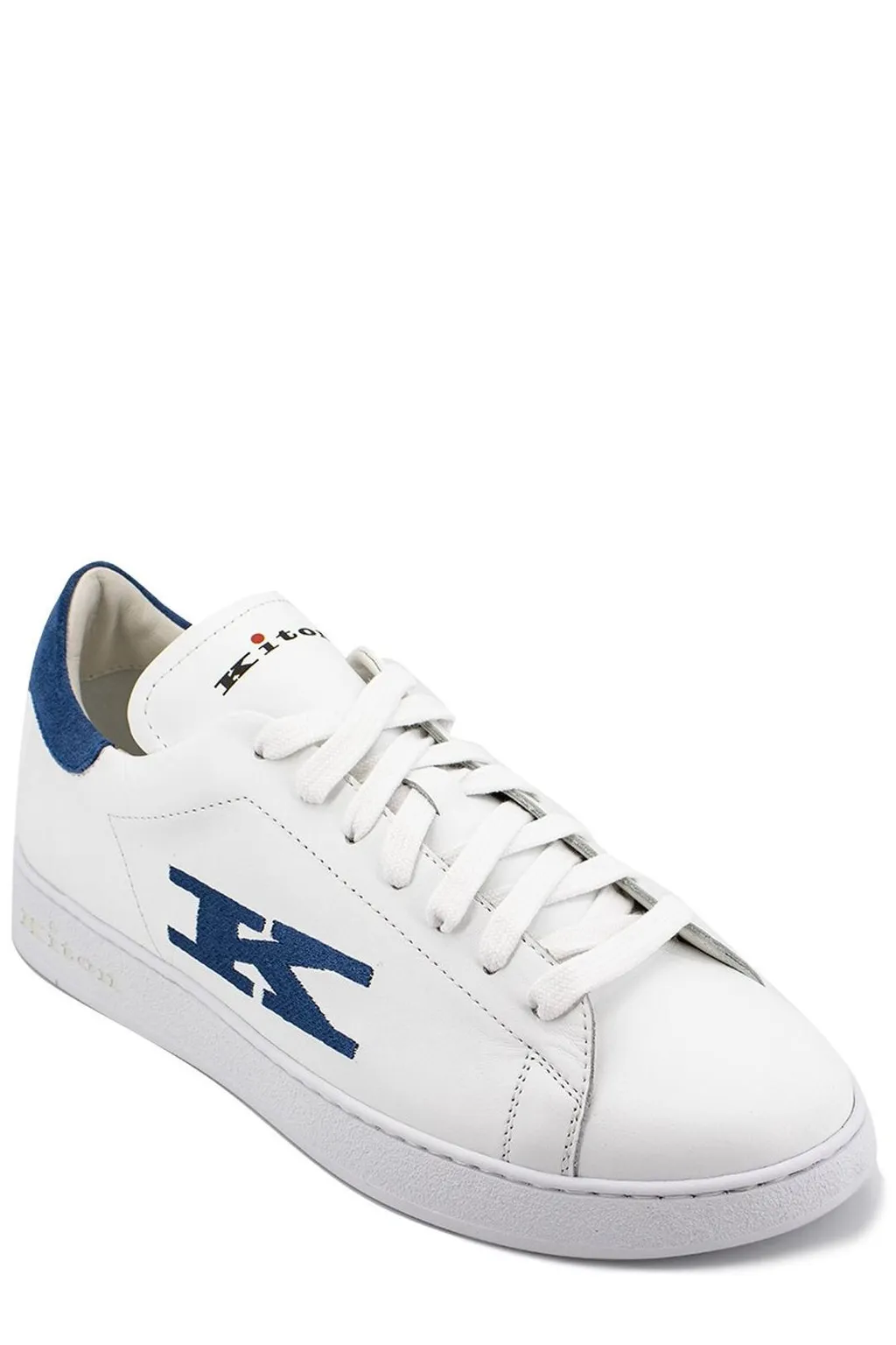 Kiton Logo Embroidered Lace-Up Sneakers