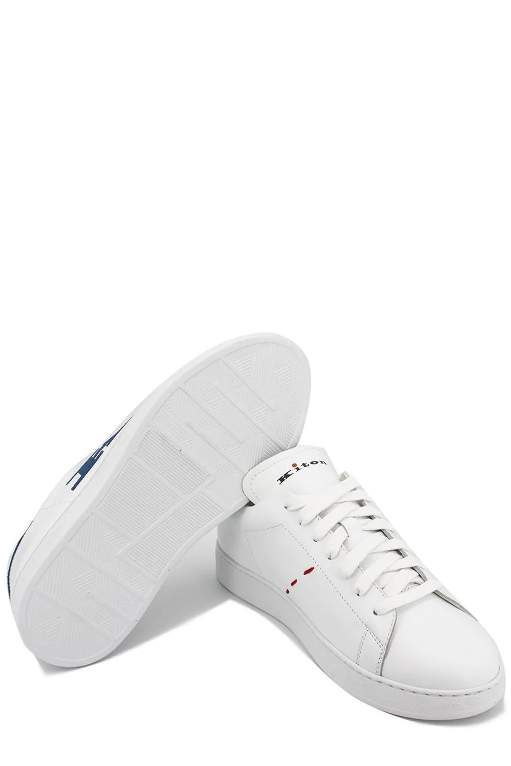Kiton Logo Embroidered Lace-Up Sneakers