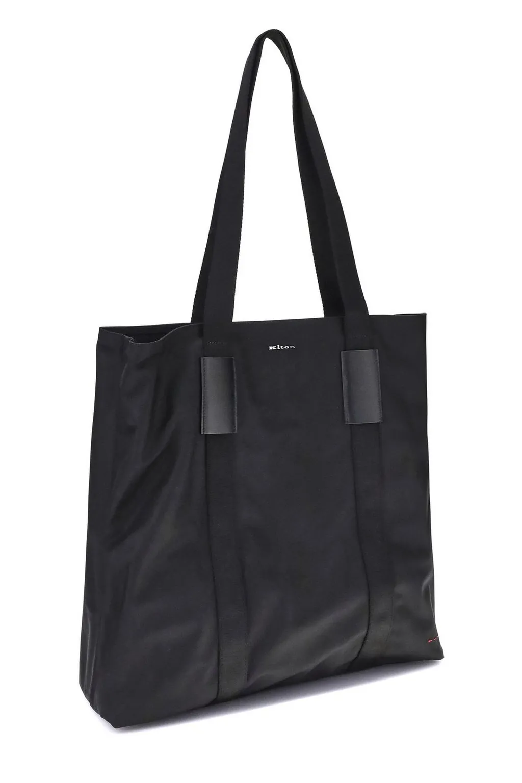 Kiton Logo Lettering Top Handle Bag