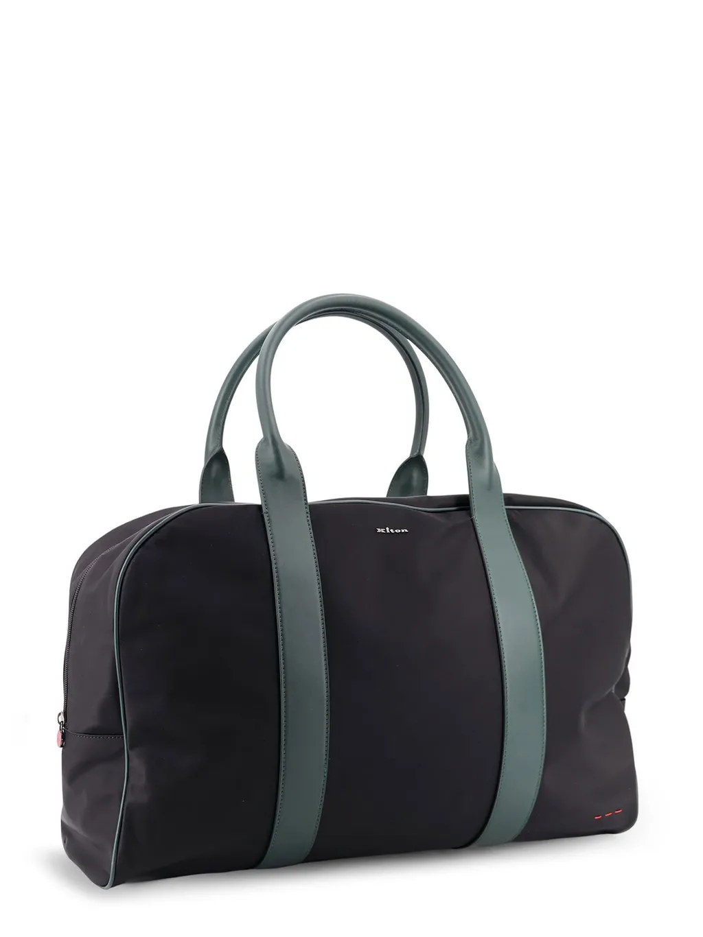 Kiton Logo Plaque Zipped Travel Bag
