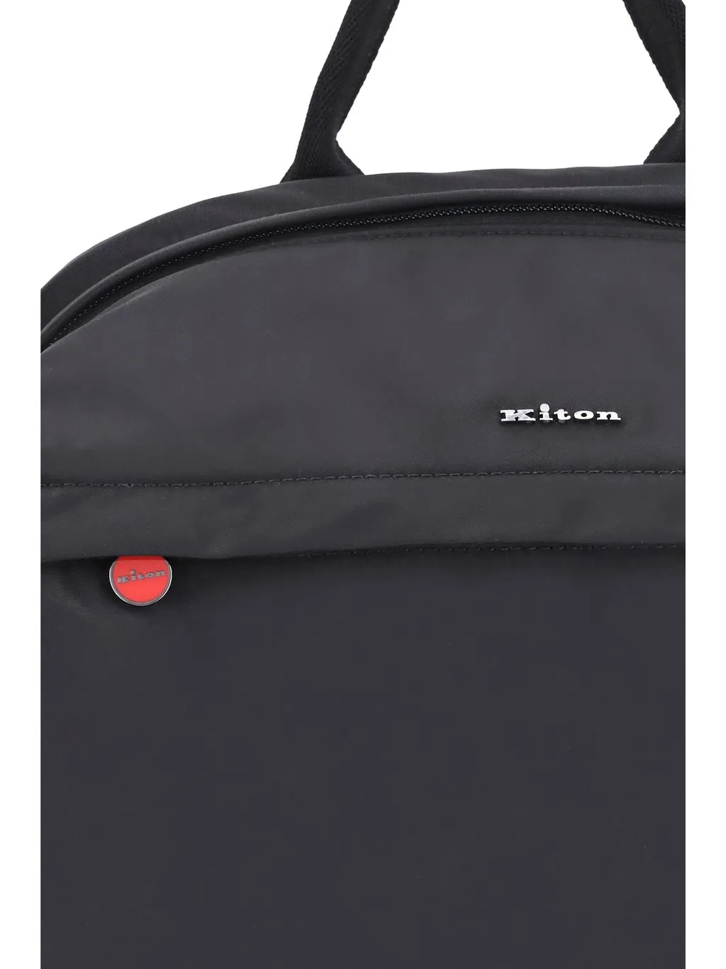 Kiton Logo Plaque Zip-Around Backpack