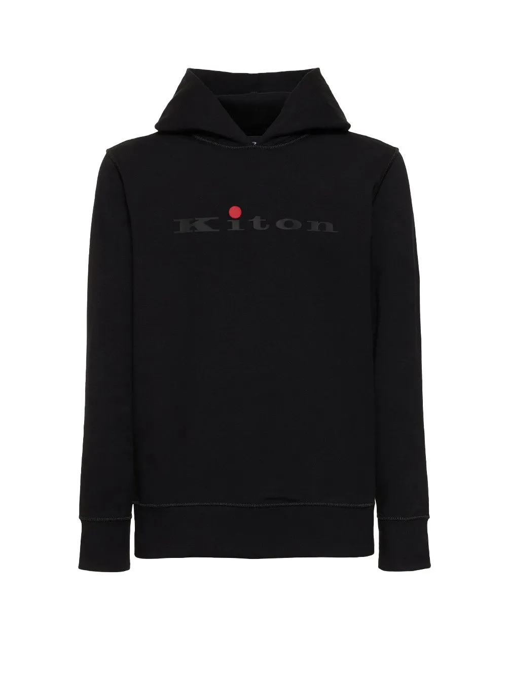 Kiton Logo Printed Hoodie