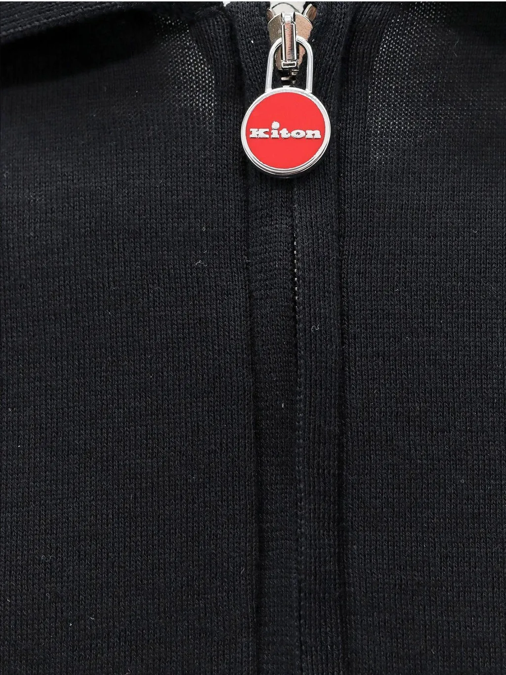 Kiton Knitted Zipped Polo Shirt