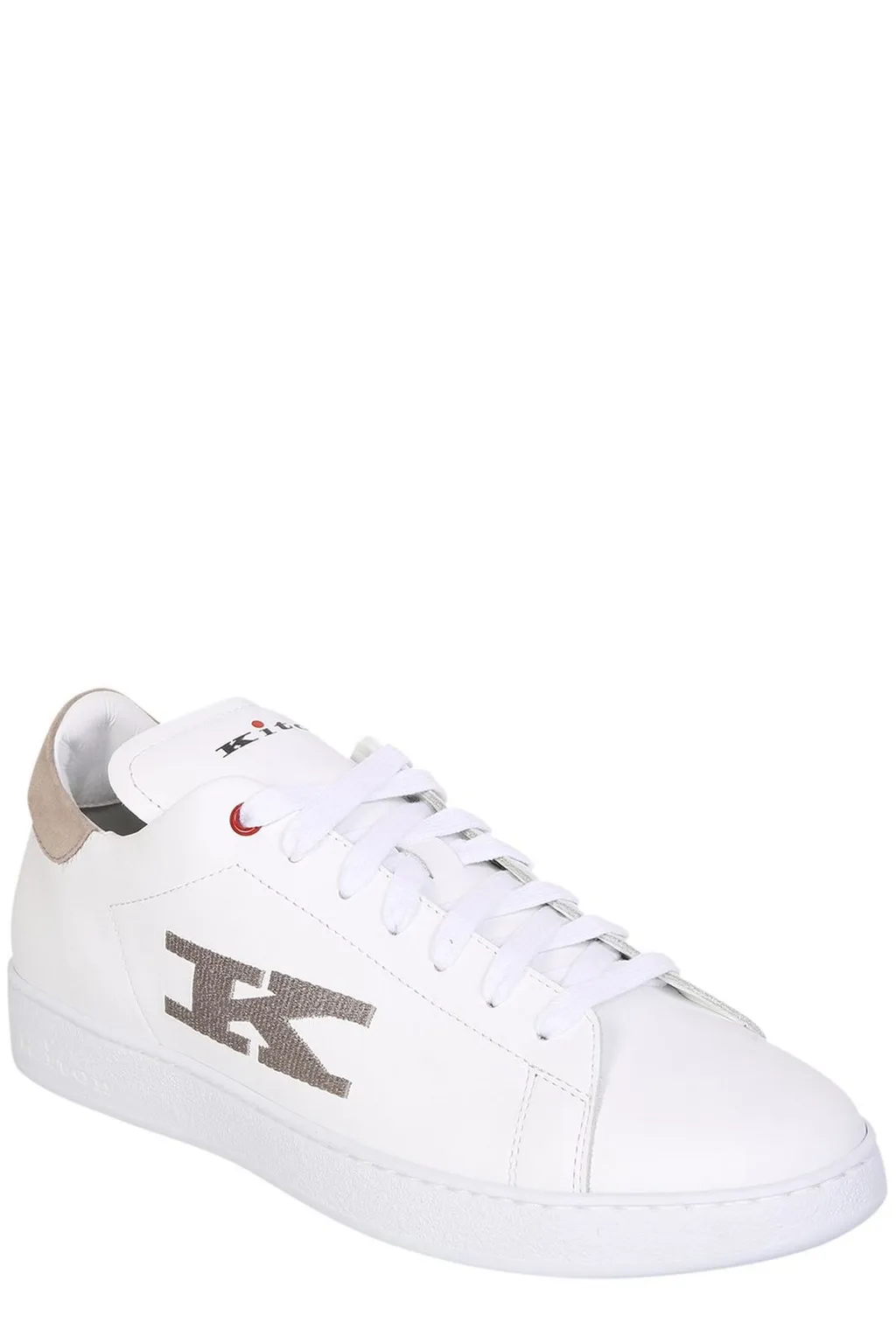 Kiton Logo Embroidered Lace-Up Sneakers