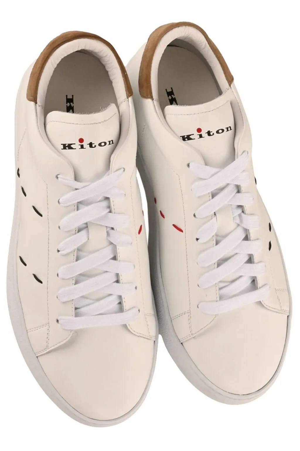 Kiton Logo Printed Lace-Up Sneakers