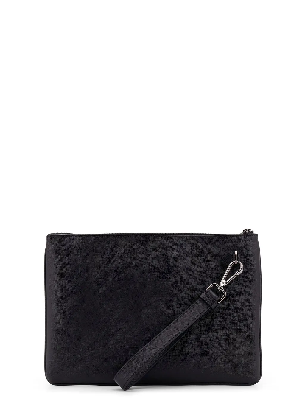 Kiton Logo Plaque Zipped Clutch Bag