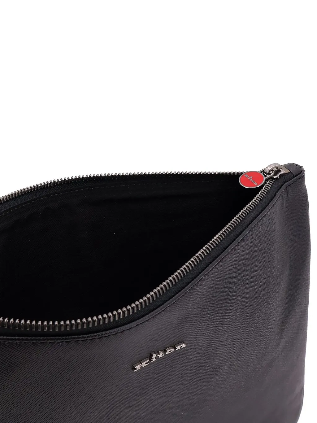 Kiton Logo Plaque Zipped Clutch Bag