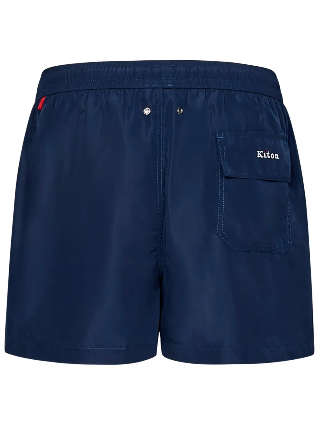 Kiton Logo-Embroidered Drawstring Swim Shorts