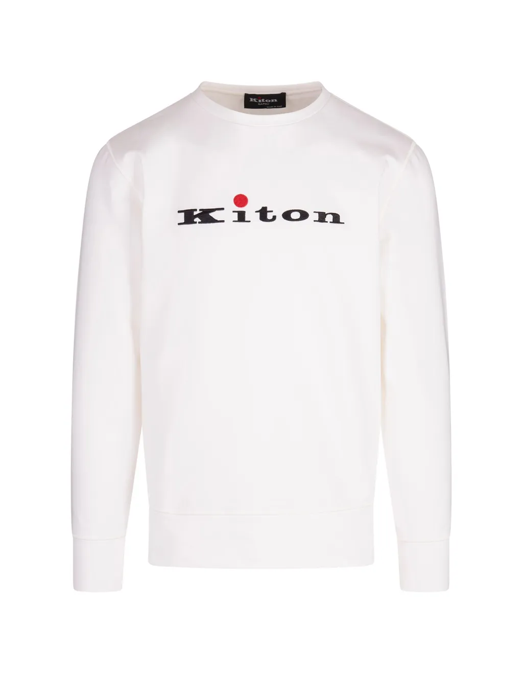 Kiton Logo Embroidered Crewneck Sweatshirt