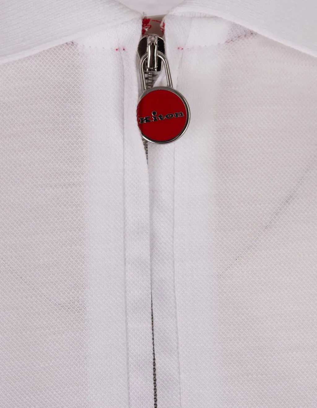 Kiton Short-Sleeved Half-Zip Polo Shirt