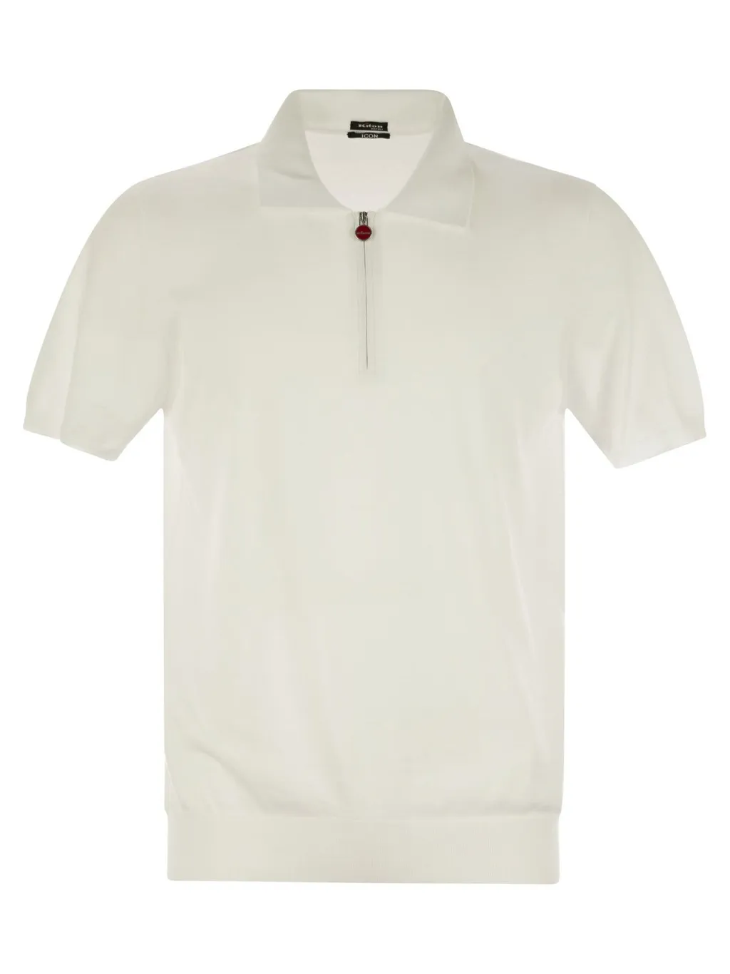Kiton Short-Sleeved Half-Zip Polo Shirt