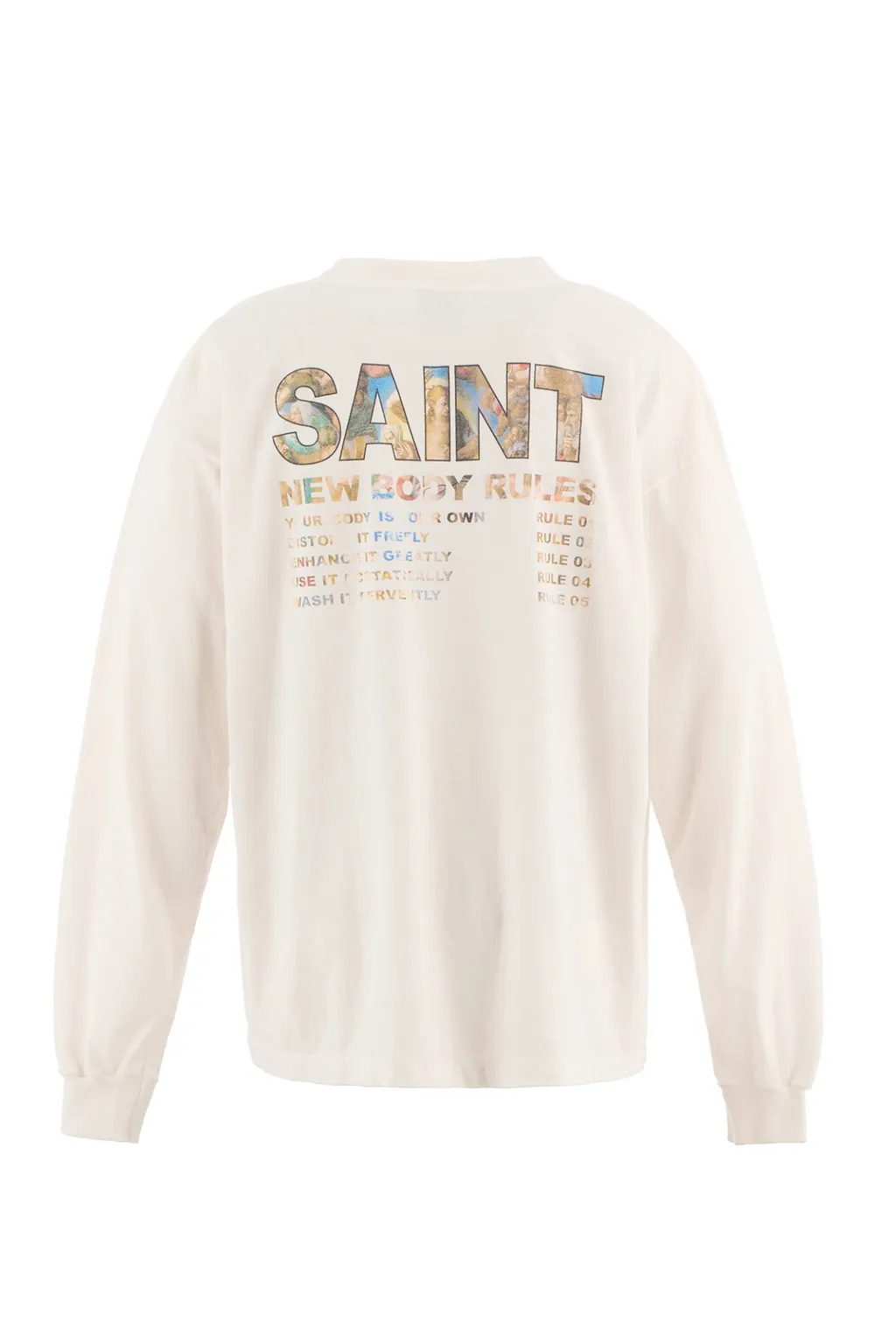 Ls Tee/New Body Rules/White