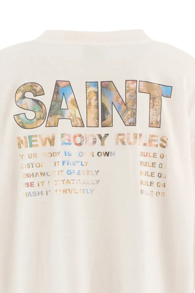 Ls Tee/New Body Rules/White